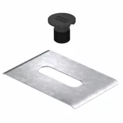   Obo Bettermann 5403100 TrayFix Rácsos kábeltálcák rögzítése FangFix rögzítő betontalpon o20mm   fekete