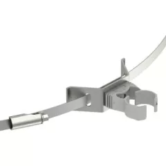   Obo Bettermann 5408066 isCon HS 26 PA Vezetéktartó feszítőszalaggal isCon vezetékhez szürke o 26mm   világos-  szürke