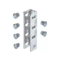   Obo Bettermann 6018505 VUS 5 FT U-oszlop összekötő félgömbfejű csavarokkal együtt 190x44 FT merítetten tűzihorganyzott, DIN EN ISO 1461