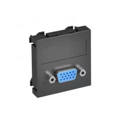   Obo Bettermann 6104613 MTG-VGA S SWGR1 Modul 45 VGA csatl. aljz. Hüvely csavaros rögzítéssel 45x45mm szürkésfekete