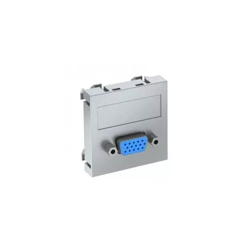 Obo Bettermann 6104616 MTG-VGA S AL1 Modul 45 VGA csatl. aljz. Hüvely csavaros rögzítéssel 45x45mm festett alumínium