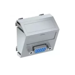   Obo Bettermann 6104628 MTS-VGA S AL1 Modul 45 VGA csatl. aljz. Hüvely csavaros rögzítéssel 45x45mm festett alumínium