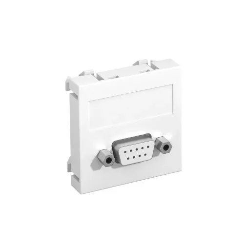 Obo Bettermann 6104634 MTG-DB9 S RW1 Modul 45 D-Sub9 csatl. aljz. Hüvely csavaros rögzítéssel 45x45mm hófehér
