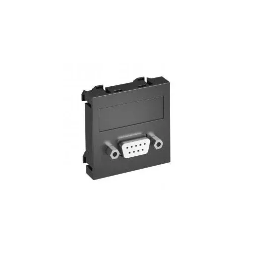 Obo Bettermann 6104640 MTG-DB9 S AL1 Modul 45 D-Sub9 csatl. aljz. Hüvely csavaros rögzítéssel 45x45mm festett alumínium