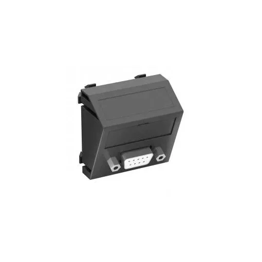 Obo Bettermann 6104649 MTS-DB9 S SWGR1 Modul 45 D-Sub9 csatl. aljz. Hüvely csavaros rögzítéssel 45x45mm szürkésfekete