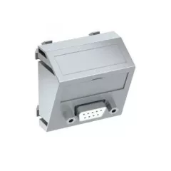  Obo Bettermann 6104652 MTS-DB9 S AL1 Modul 45 D-Sub9 csatl. aljz. Hüvely csavaros rögzítéssel 45x45mm festett alumínium