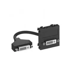   Obo Bettermann 6104760 MTG-DVI F AL1 Modul 45 DVI csatl. aljz. kábellel hüvely-hüvely 45x45mm festett alumínium