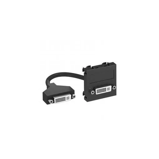 Obo Bettermann 6104760 MTG-DVI F AL1 Modul 45 DVI csatl. aljz. kábellel hüvely-hüvely 45x45mm festett alumínium