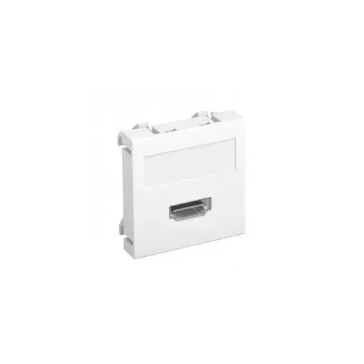 Obo Bettermann 6104802 MTG-HD S RW1 Modul 45 HDMI csatl. aljz. Hüvely csavaros rögzítéssel 45x45mm hófehér
