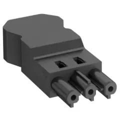   Obo Bettermann 6108064 BT-S4 GST18i3 SW Csatlakozó hüvely 3 pólusú csavaros csatlakozással    fekete