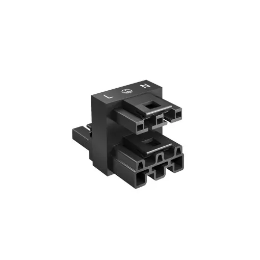 Obo Bettermann 6108970 VB2-WIN 3P elosztó csatlakozó 3-pólusú 1E-2A, WINSTA 51x30x33 fekete