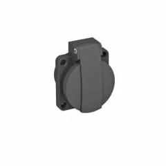   Obo Bettermann 6109873 ASD-D0 SW Beépítheto egyes dugalj 0° 45°, IP44 50x61mm fekete