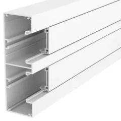   Obo Bettermann 6112600 GA-53165RW Rapid-45-2 alumínium kétrekeszes szerelvénycsatorna (parapetcsatorna) 53x165x2000 hófehér