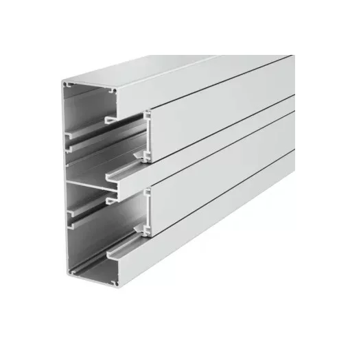 Obo Bettermann 6112603 GA-53165EL Rapid-45-2 alumínium kétrekeszes szerelvénycsatorna (parapetcsatorna) 53x165x2000 eloxált