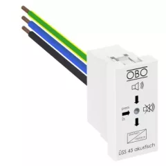   Obo Bettermann 6117465 ÜSS 45-A-RW túlfeszültségvédelem, Modul 45 akusztikus jelzéssel 255V   hófehér