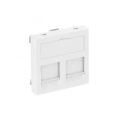   Obo Bettermann 6119220 DTG-2F RW1 adatátviteli csatlakozó 2 db  F típusú csatlakozó modulh 45x45mm hófehér