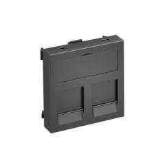   Obo Bettermann 6119222 DTG-2F SWGR1 adatátviteli csatlakozó 2 db  F típusú csatlakozó modulh 45x45mm szürkésfekete