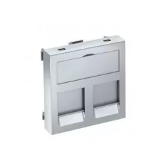   Obo Bettermann 6119224 DTG-2F AL1 adatátviteli csatlakozó 2 db  F típusú csatlakozó modulh 45x45mm festett alumínium