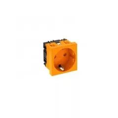   Obo Bettermann 6120010 STD-D0 ROR1 Csatlakozóaljzat 0°, egyes védőérintkezős 250V, 10/16A narancssárga