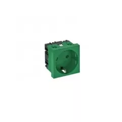   Obo Bettermann 6120012 STD-D0 MZGN1 Csatlakozóaljzat 0°, egyes védőérintkezős 250V, 10/16A zöld