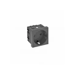   Obo Bettermann 6120016 STD-D0 SWGR1 Csatlakozóaljzat 0°, egyes védőérintkezős 250V, 10/16A szürkésfekete