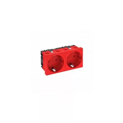 Obo Bettermann 6120028 STD-D0 SRO2 Csatlakozóaljzat 0°, kettes védőérintkezős 250V, 10/16A piros