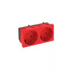   Obo Bettermann 6120109 STD-D3S SRO2 Csatlakozóaljzat 33°, kettes védőérintkezős 250V, 10/16A piros