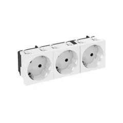   Obo Bettermann 6120123 STD-D3S RW3 Csatlakozóaljzat 33°, hármas védőérintkezős 250V, 10/16A hófehér