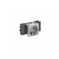   Obo Bettermann 6120352 STD-D0C AL1 Csatlakozóaljzat 0o, 1-es védoérintkezos, Connect 45 250V, 10/16A festett alumínium