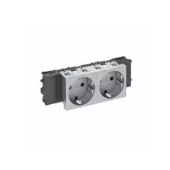   Obo Bettermann 6120372 STD-D0C AL2 Csatlakozóaljzat 0o, 2-es védoérintkezos, Connect 45 250V, 10/16A festett alumínium