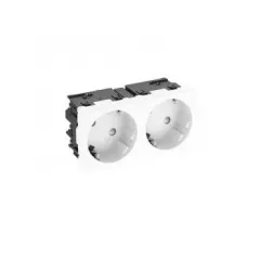   Obo Bettermann 6120483 STD-D3SC RW2 Csatlakozóaljzat 33°, kettes védőérintkezős, Connect 45 250V, 10/16A hófehér
