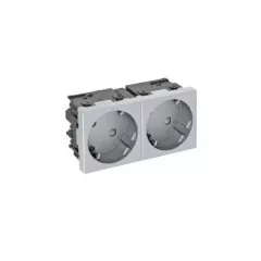   Obo Bettermann 6120493 STD-D3SC AL2 Csatlakozóaljzat 33°, kettes védőérintkezős, Connect 45 250V, 10/16A festett alumínium