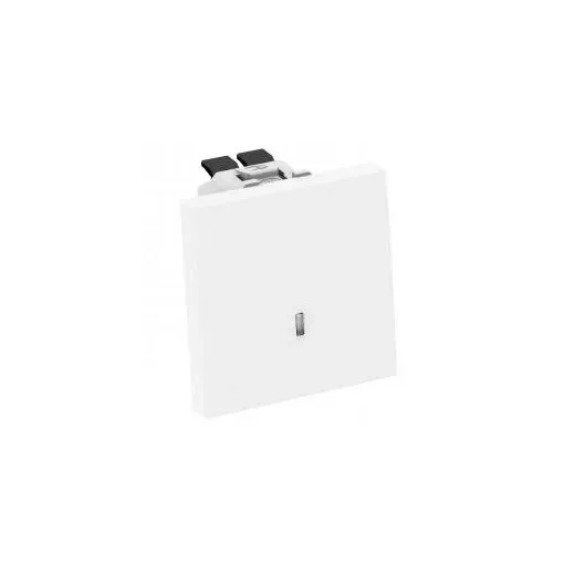 Obo Bettermann 6120938 WS-UKL RW1 Kikapcsoló/váltókapcsoló jelzőfénnyel   10 A, 250 V hófehér