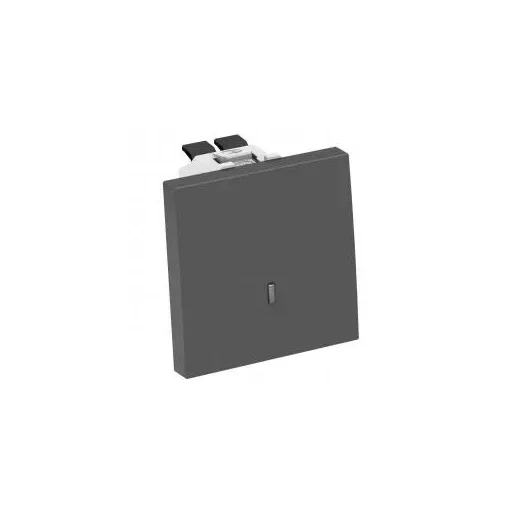 Obo Bettermann 6120940 WS-UKL SWGR1 Kikapcsoló/váltókapcsoló jelzőfénnyel   10 A, 250 V szürkésfekete