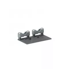   Obo Bettermann 6154961 FLK-HL ZL Flex vezetékcsatorna rögzítés 2-férőhelyes,húzásmentesítővel  antracit szürke