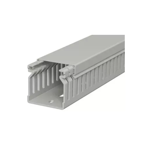 Obo Bettermann 6178012 LK4 40040 vezetékrendező csatorna 40x40x2000 kőszürke