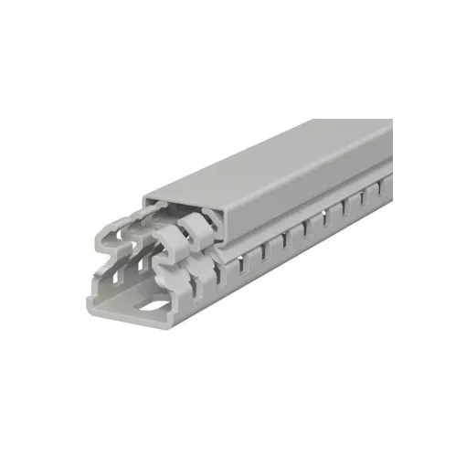 Obo Bettermann 6178302 LKV 25025 vezetékrendező csatorna 25x25x2000 kőszürke