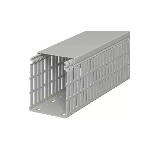 Obo Bettermann 6178439 LKV N 10075 vezetékrendező csatorna 100x75x2000 kőszürke