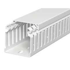   Obo Bettermann 6178585 LKVH 50050 Vezetékrendező csatorna halogénmentes 50x50x2000 világosszürke