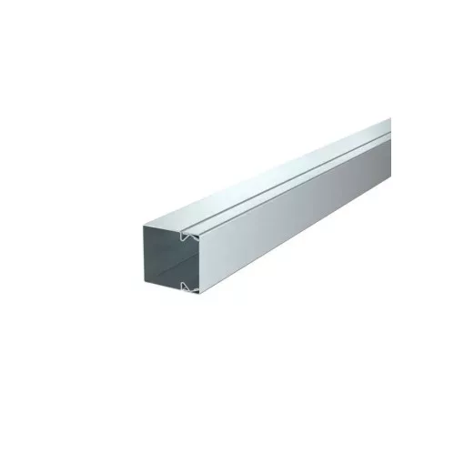 Obo Bettermann 6246990 LKM40040FS vezetékrendező csatorna fenékperforálással 40x40x2000 (szalaghorganyzott), DIN EN 10346