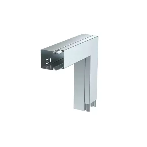 Obo Bettermann 6247490 LKM F40040FS lapos sarokelem felső résszel 40x40mm (szalaghorganyzott), DIN EN 10346