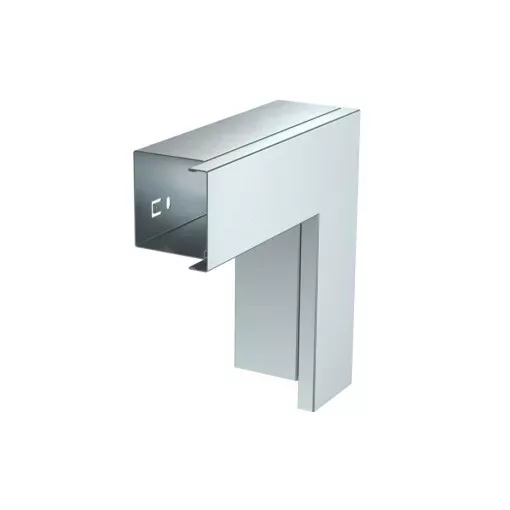 Obo Bettermann 6247989 LKM F60060FS lapos sarokelem felső résszel 60x60mm (szalaghorganyzott), DIN EN 10346