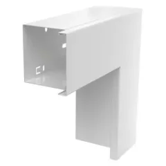   Obo Bettermann 6248428 LKM F80080RW  lapos sarokelem felső résszel 80x80mm szalaghorganyzott / műanyag bevonatú, DIN EN 10346 hófehér