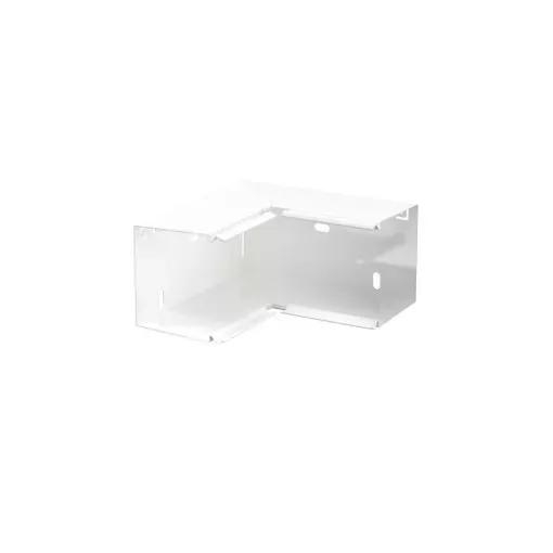 Obo Bettermann 6248436 LKM I80080RW belső könyök LKM 80080-hoz RAL 9010 80x80mm szalaghorganyzott / műanyag bevonatú, DIN EN 10346 hófehér