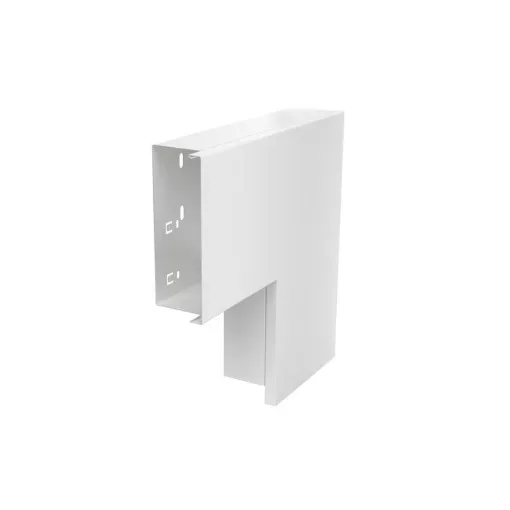 Obo Bettermann 6249515 LKM F60150RW lapos sarokelem felső résszel 60x150mm szalaghorganyzott / műanyag bevonatú, DIN EN 10346 hófehér