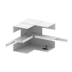   Obo Bettermann 6277040 GS-SI70110RW acél csatornához belső könyök szimmetrikus előszerelt 70x110mm hófehér