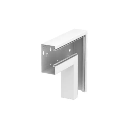 Obo Bettermann 6277430 GS-AFF70130RW acél csatornához Lapos sarokelem eső aszimmetrikus 70x130mm hófehér