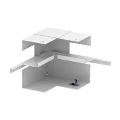   Obo Bettermann 6277440 GS-AI70130RW acél csatornához belső könyök előszerelt aszimmetrikus 70x130mm hófehér