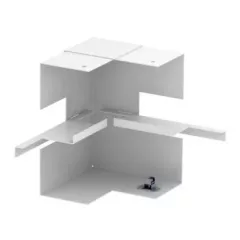   Obo Bettermann 6277640 GS-SI70170RW acél csatornához belső könyök előszerelt szimmetrikus 70x170mm hófehér