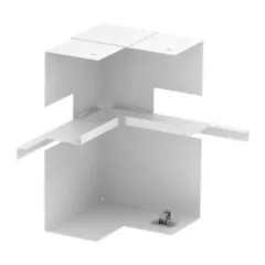   Obo Bettermann 6278050 GS-AI70210RW acél csatornához belső könyök előszerelt aszimmetrikus 70x210mm hófehér
